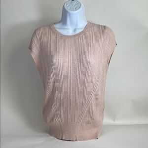White House Black Market Blush Knit Top